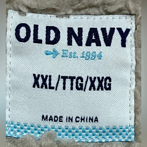 Old Navy Faux Suede Sherpa Lined Moto Jacket – Tan – Women’s XXL - Picture 11 of 11